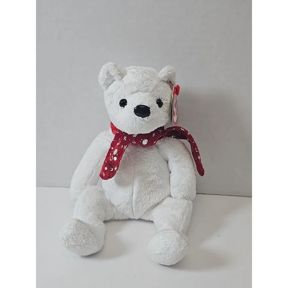 RARE 2000 Holiday Teddy TY Beanie Baby Good Condition‎ Retired 2000s